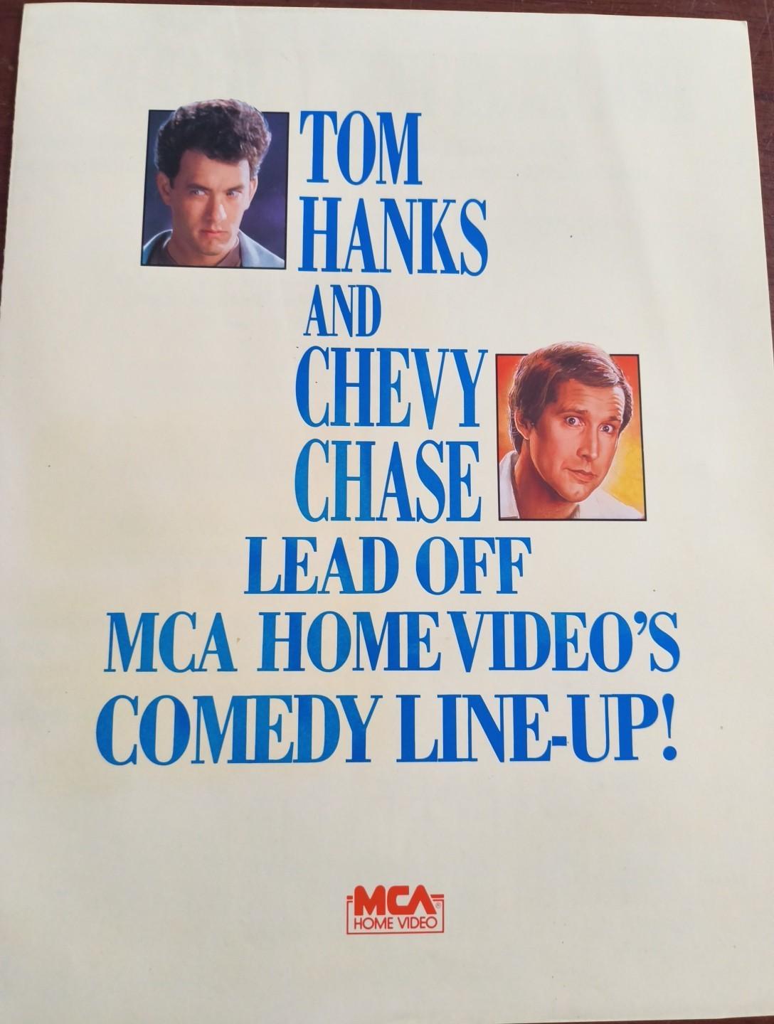 1989 MCA Home Video Dealer Promo Sales Sheet – The ’Burbs / Funny Farm – Tom...