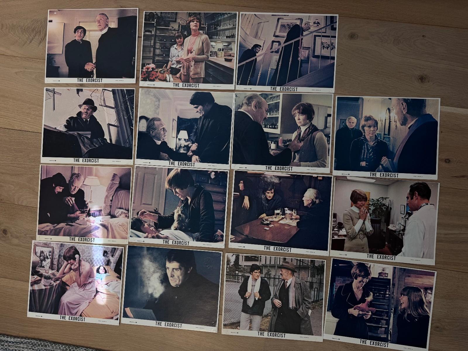 The EXORCIST 1974 ORIGINAL 8X10 LOBBY CARD SET LINDA BLAIR MAX VON SYDOW HORROR 