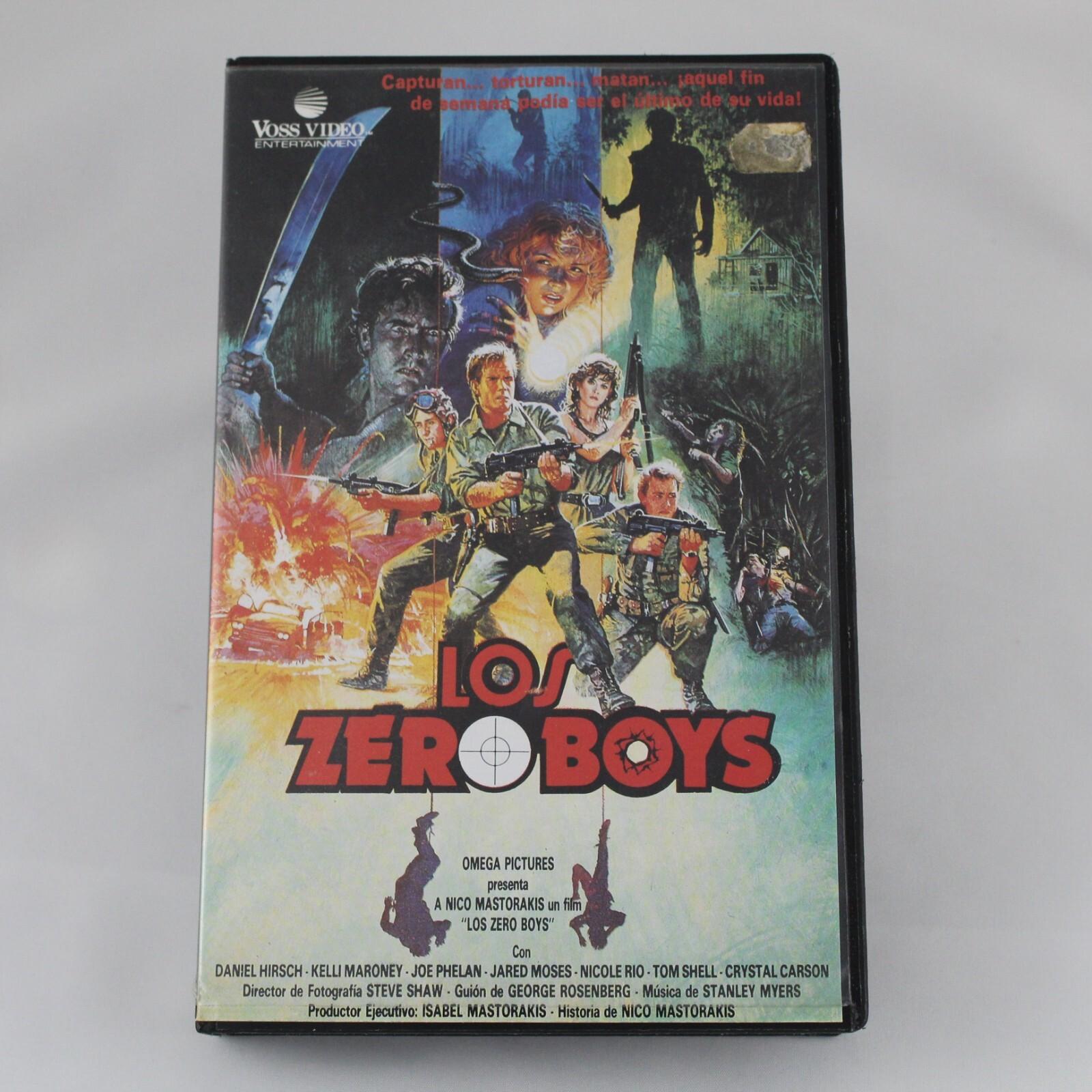 VHS The Zero Boys 1986 Cult Nico Mastorakis PAL Spanish Horror Action Vintage