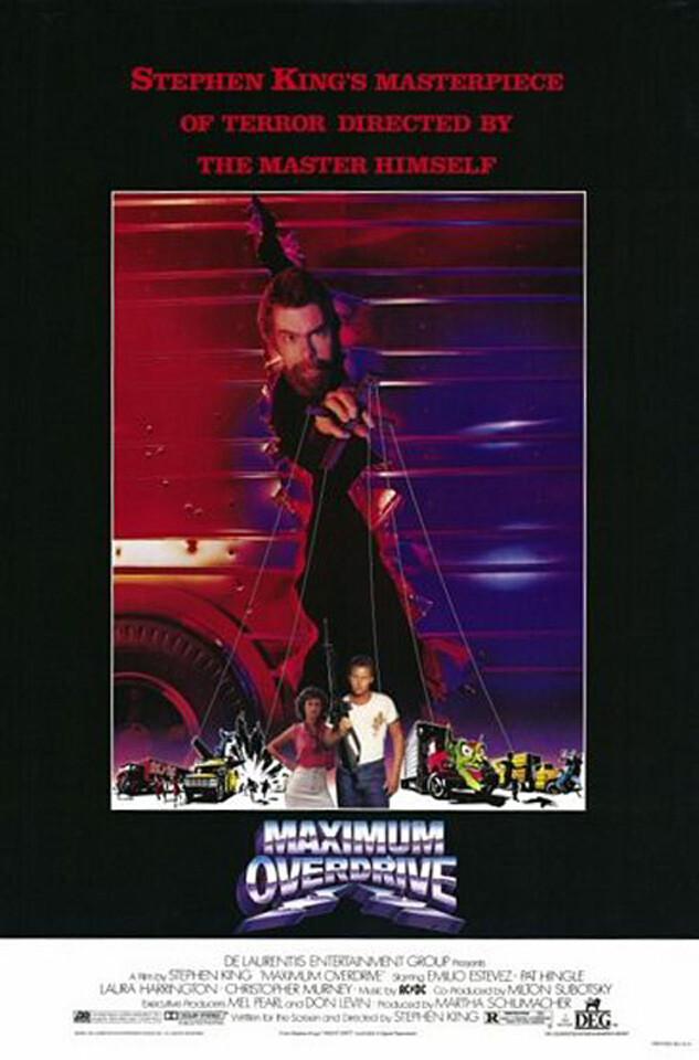 Maximum Overdrive (1986) Movie Poster, Original, SS, Unused, NM, Rolled