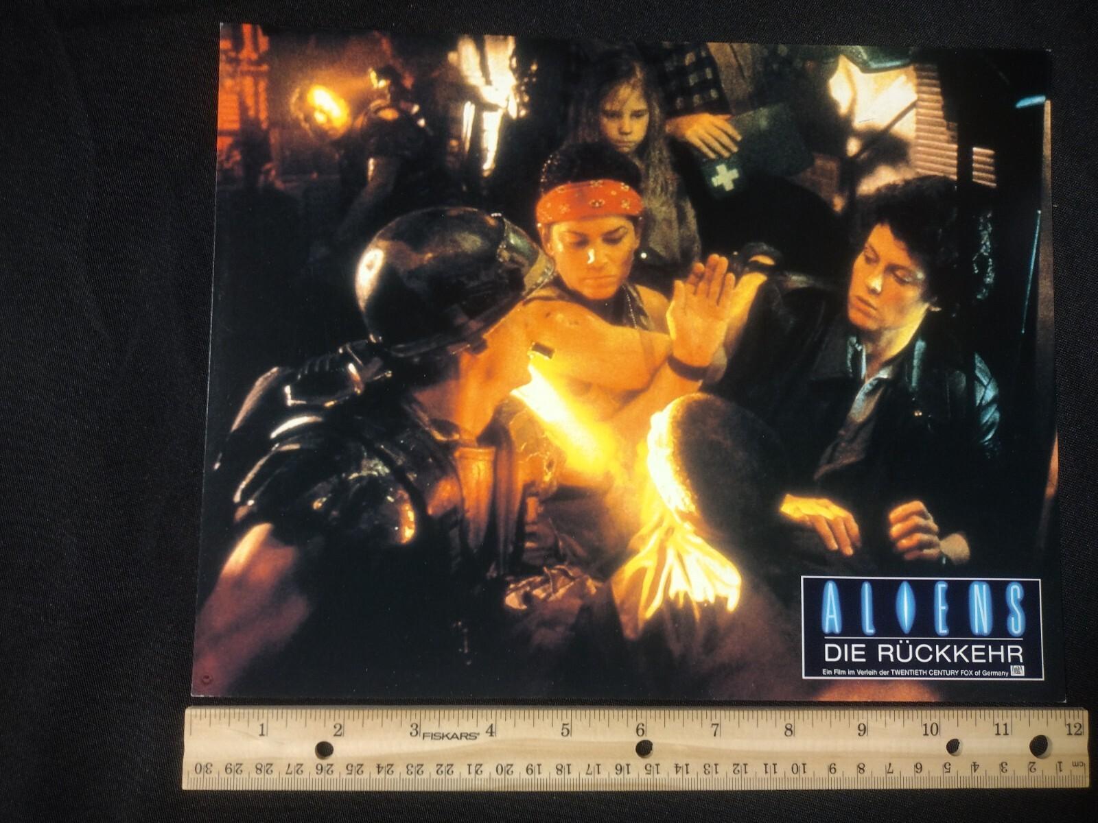 1986 Original Aliens Ripley/Weaver German Fox Press Kit Movie Lobby Card Mint JC