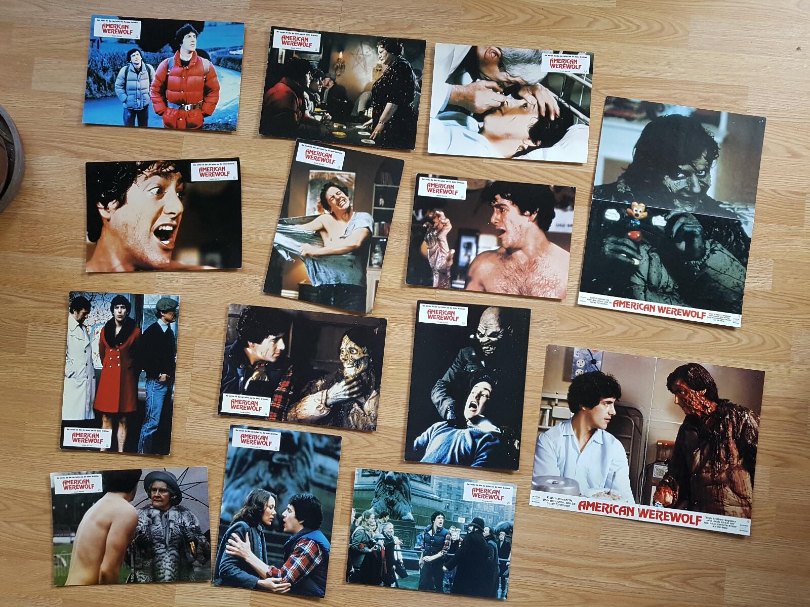 John Landis An American Werewolf in London - rare complete German lobby cards 81