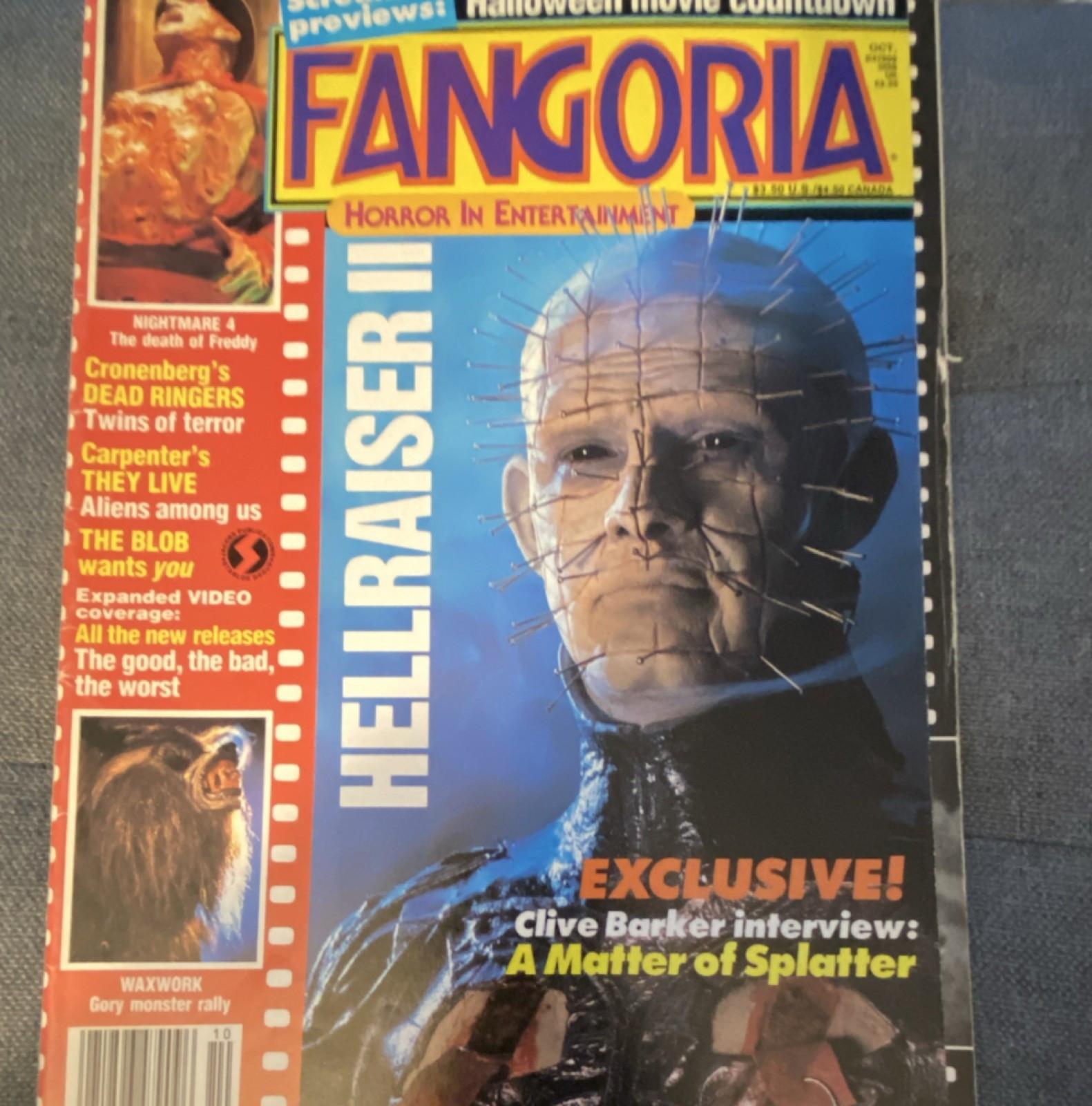 Fangoria Issue 79 Oct 1988 Hellraiser Clive Barker Elm Street Horror