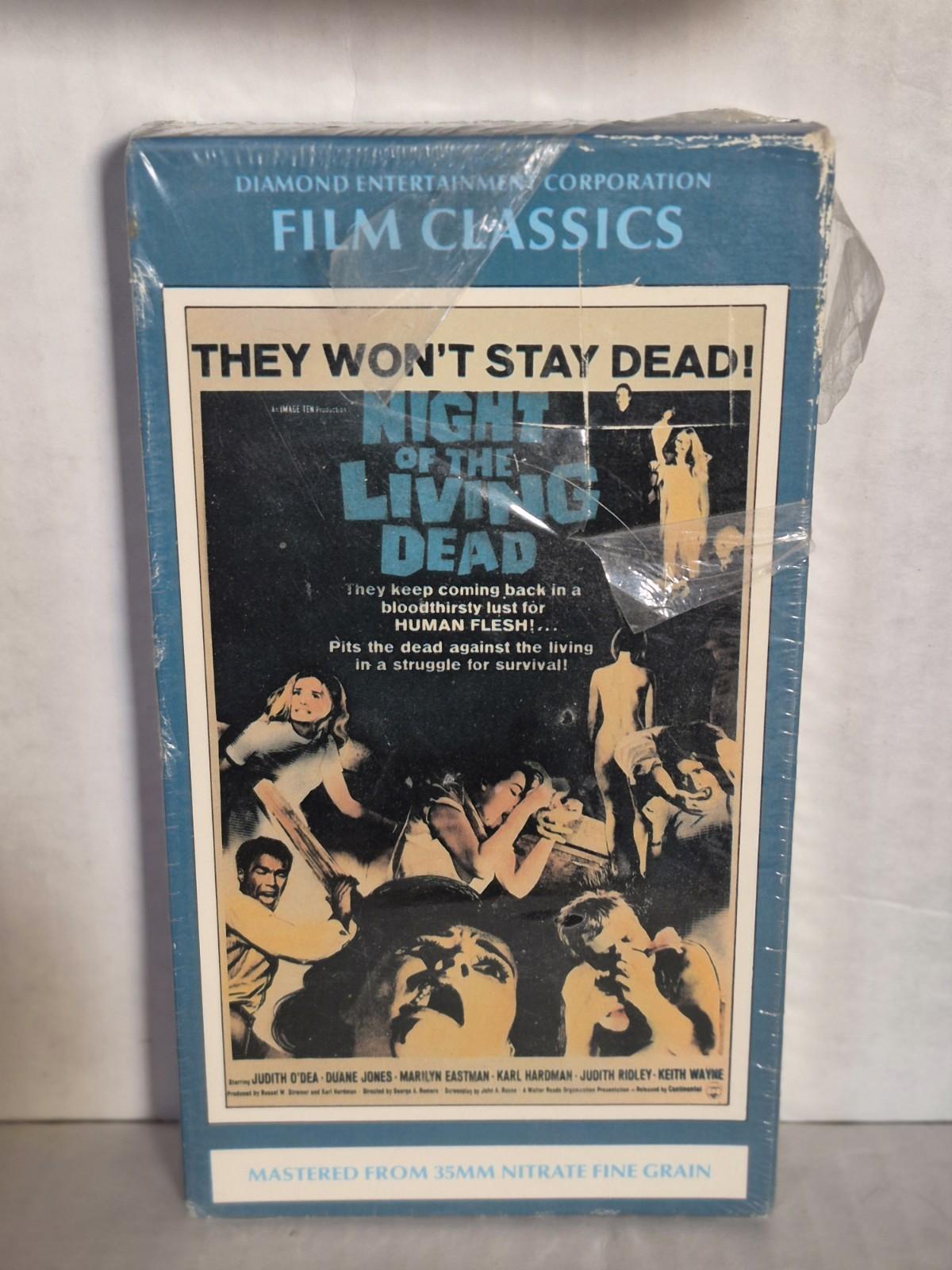 Night Of The Living Dead (VHS, 1968) RARE 1991 NEW Partial Seal Film Classics