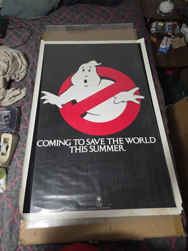 Ghostbusters 1984 Original Teaser One Sheet 27x41 Columbia Pictures Rolled