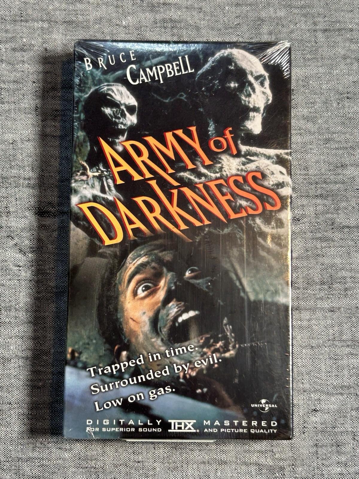 Vintage Army of Darkness VHS Video Tape 1992 Universal Studios Anchor Bay
