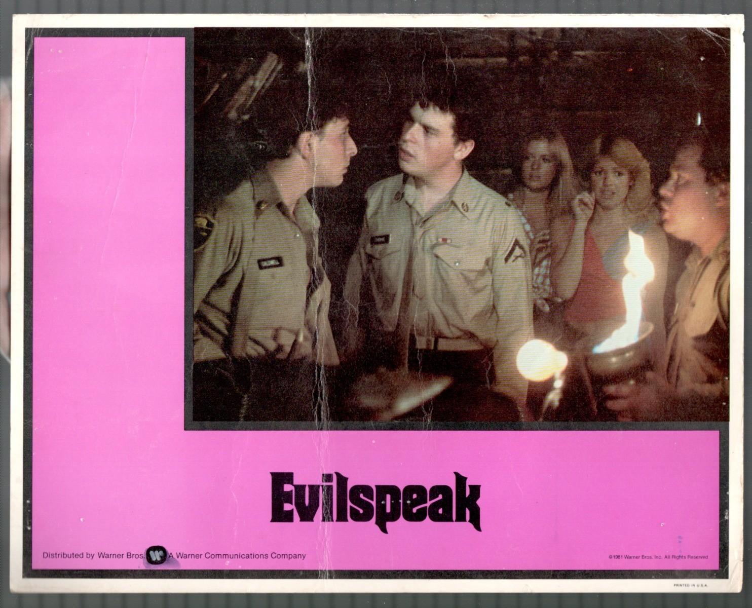 Evilspeak 11"x14" Lobby Card Don Stark Psychological Horror