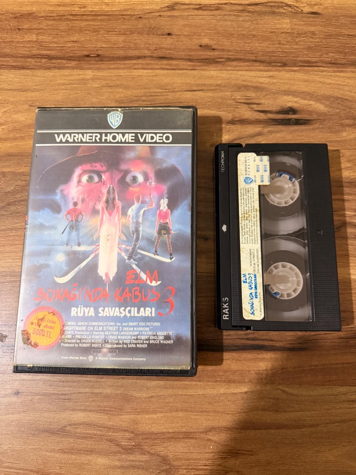 A Nightmare on Elm Street 3 Dream Warriors Betamax Turkish Rare TAPE