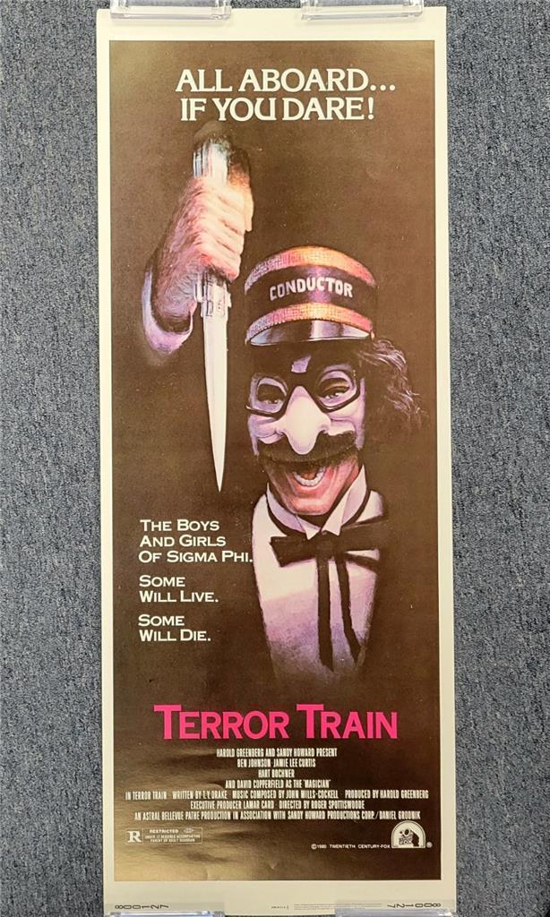 Original Vintage Terror Train 14x36 Insert Movie Poster 1980 ~ Great Condition