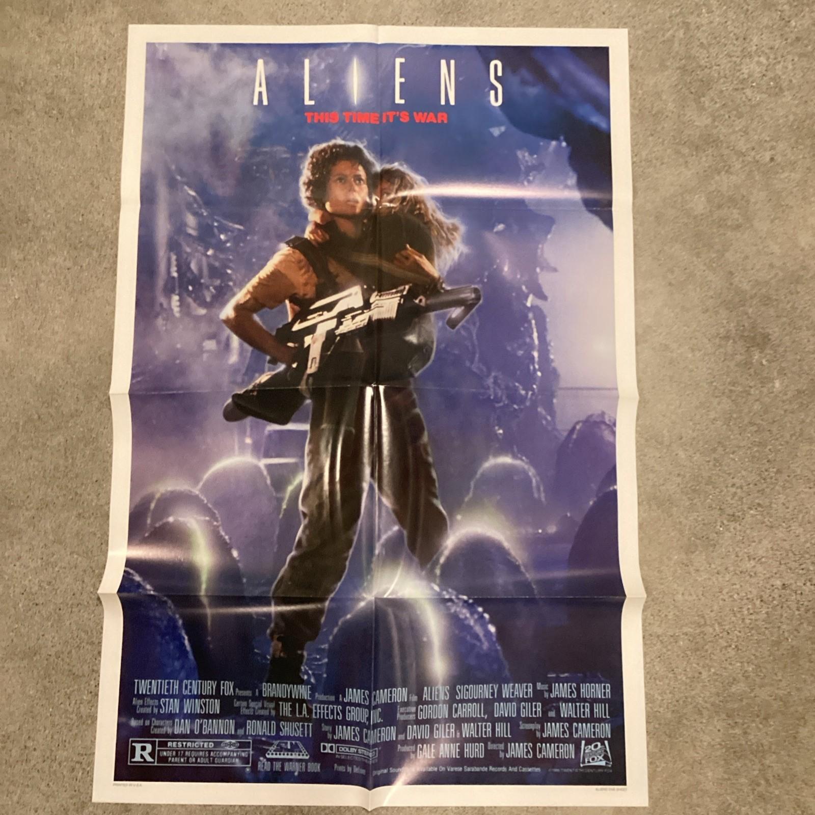 ALIENS (1986) Rare Recalled Original Movie Poster (27x41)  Very Fine Condition