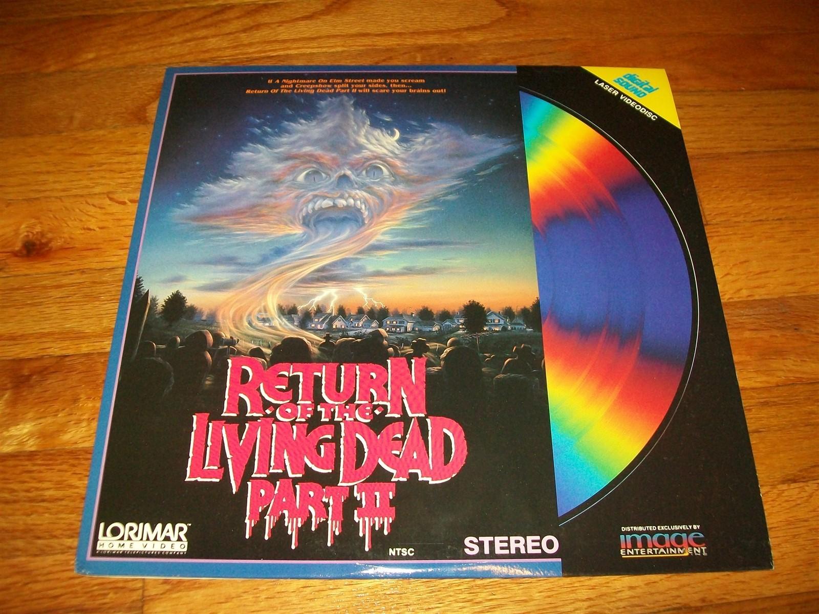 RETURN OF THE LIVING DEAD PART II Laserdisc LD EXCELLENT ULTRA RARE PART 2 TWO