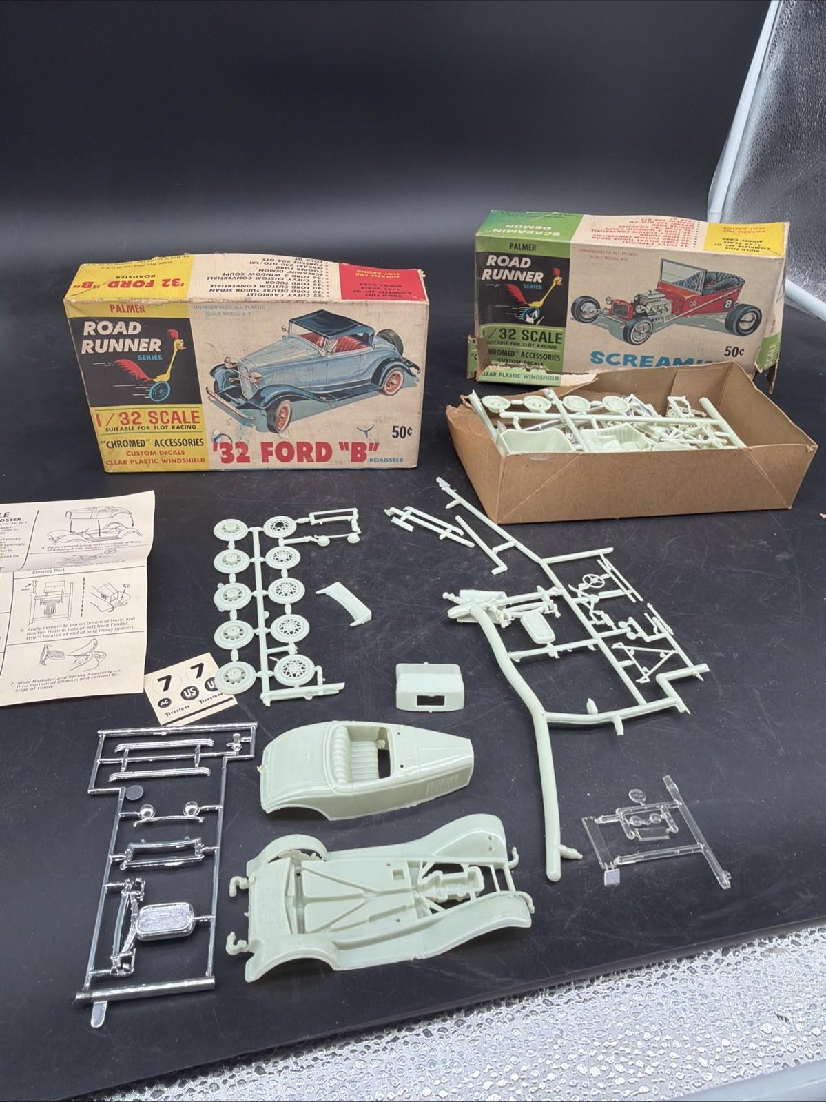 Vintage 1970s Palmer Road Runner Series Screamin' Demon 32 FORD 1/32 LOT Qty 2