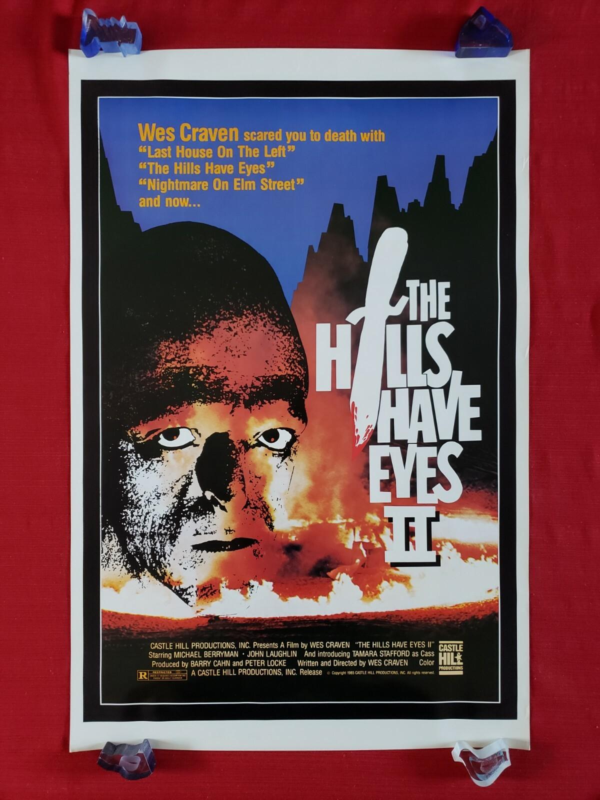  THE HILLS HAVE EYES II 2 * 1985 ORIGINAL MOVIE POSTER 1SH  WES CRAVEN HALLOWEEN