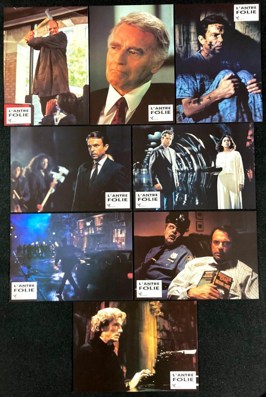 IN THE MOUTH OF MADNESS Orig Movie Lobby Card Poster Set John Carpenter Horror