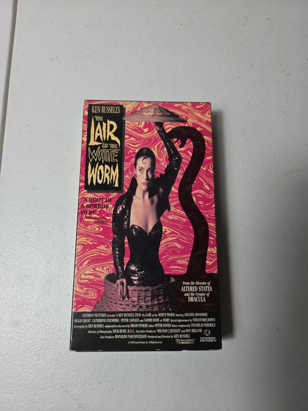 The Lair of the White Worm VHS 1988 Horror Original Release Vestron Pictures