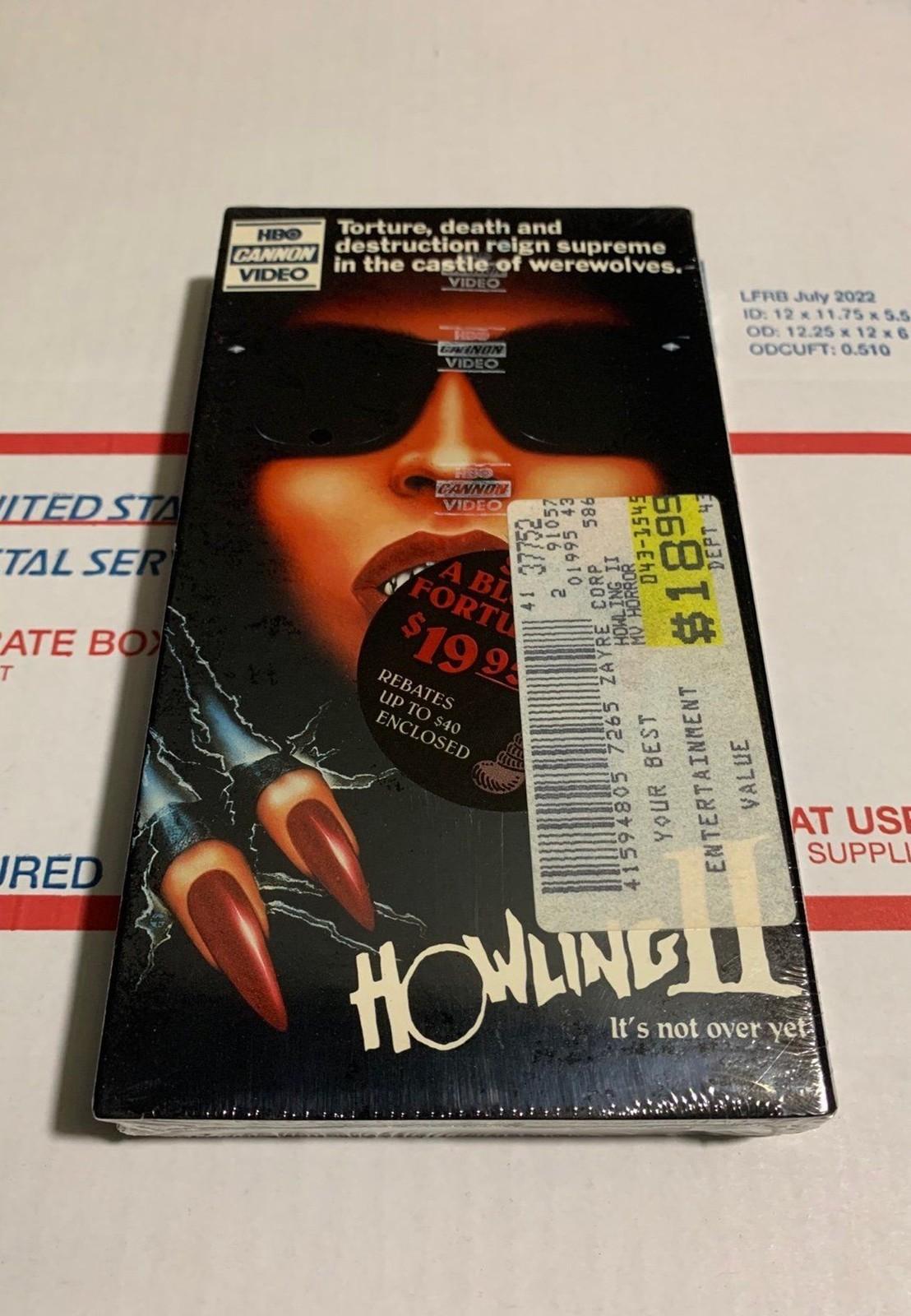 1984 Howling II (2) VHS SEALED Werewolf HBO Cannon MINT watermarks