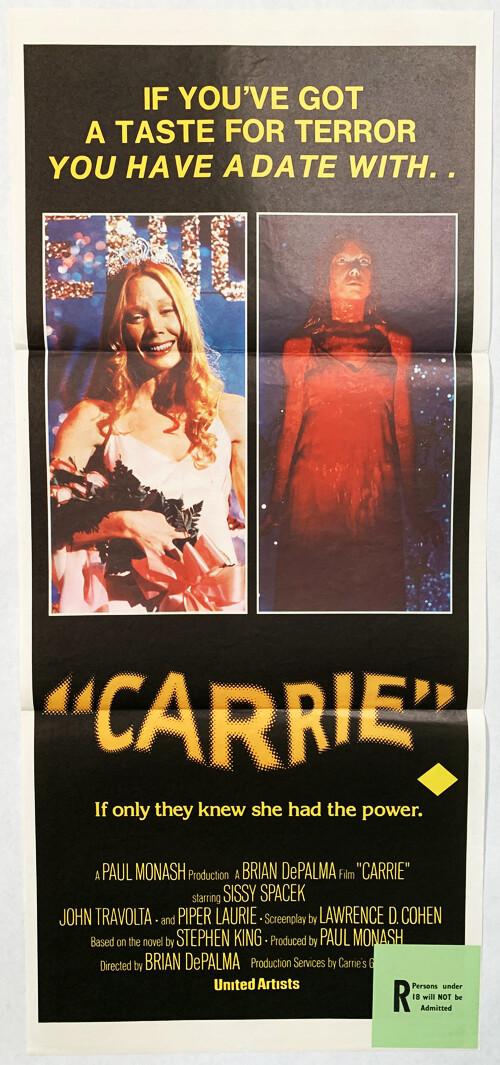 Carrie Australian Daybill Original Poster 1976