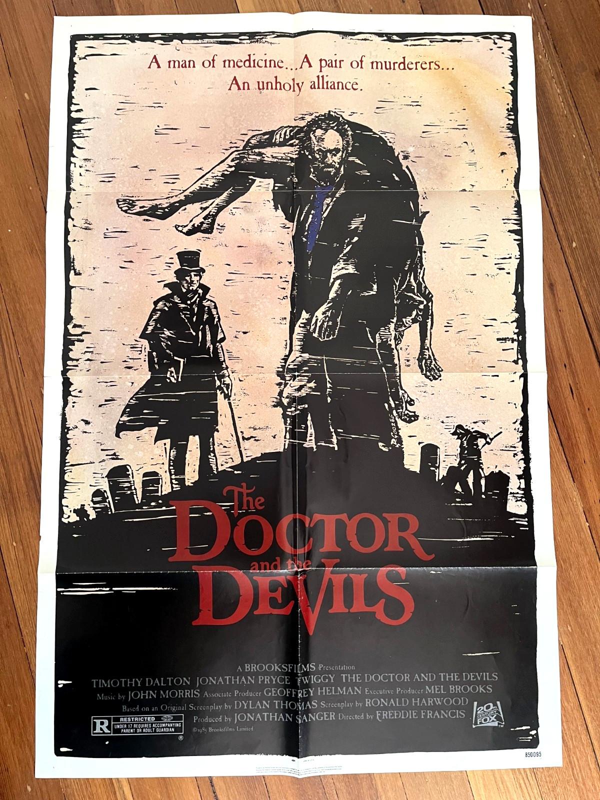 DOCTOR AND THE DEVILS   original U.S  ONE SHEET poster HORROR