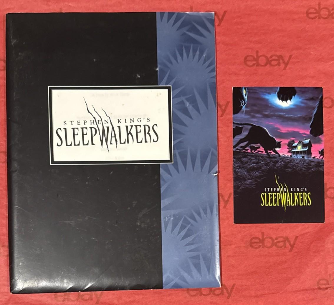 Stephen King's SLEEPWALKERS 1992 Movie Press Kit  & 11 Promo Photos + Postcard