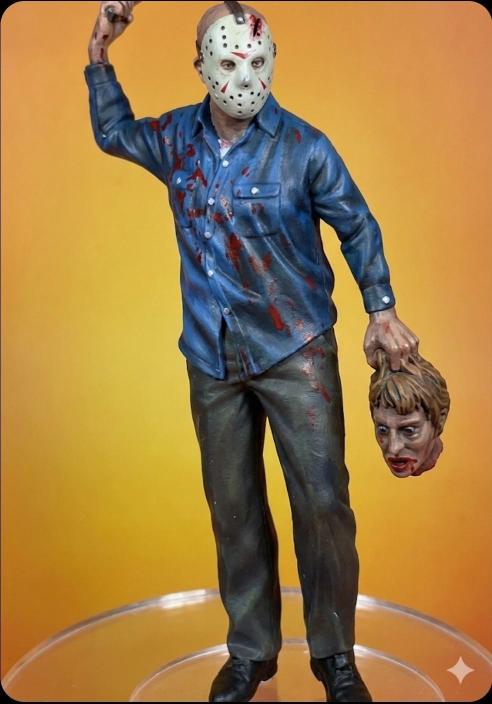 10"JASON VOORHEES Friday the 13 th Horror Classic Movies Vinyl Model Kit 1/8