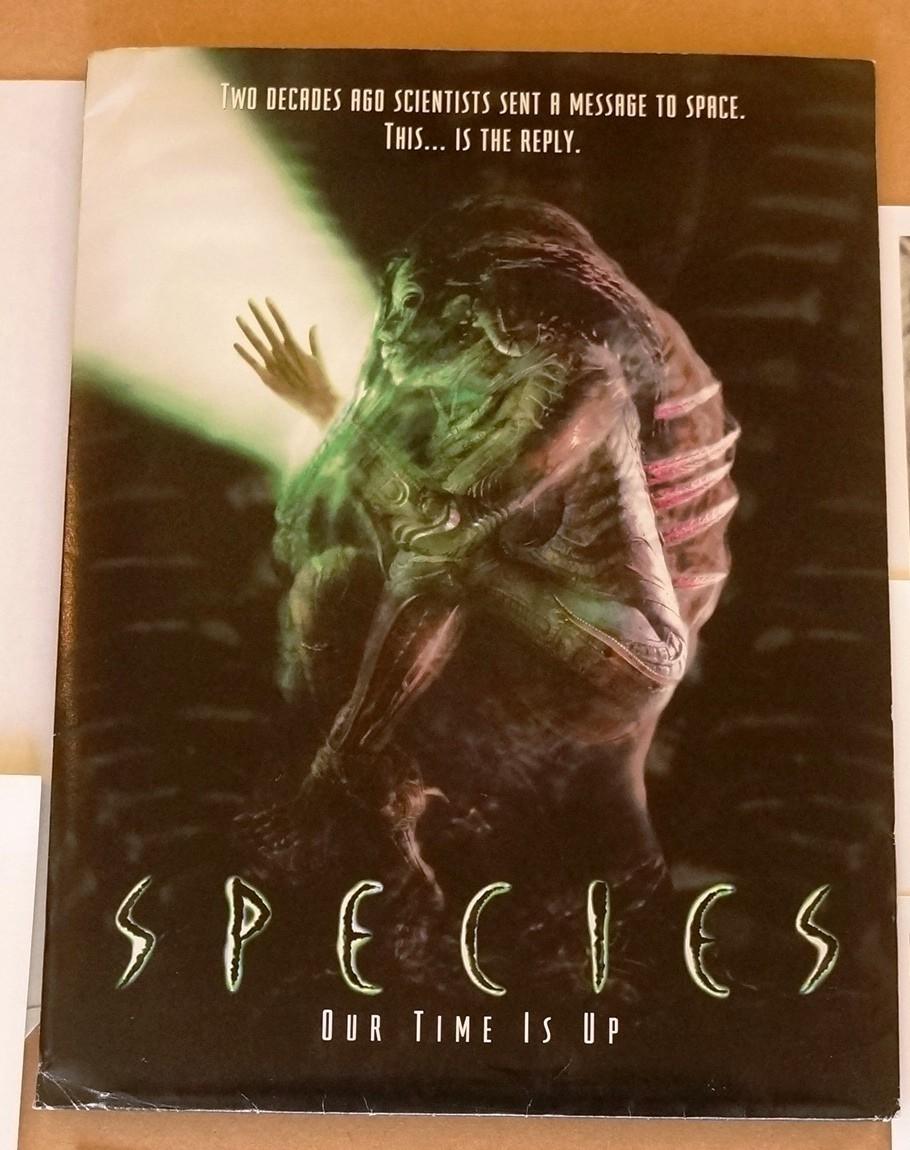 Species ... Original 1995 Movie Press Kit - Ben Kingsley, Michael Madsen