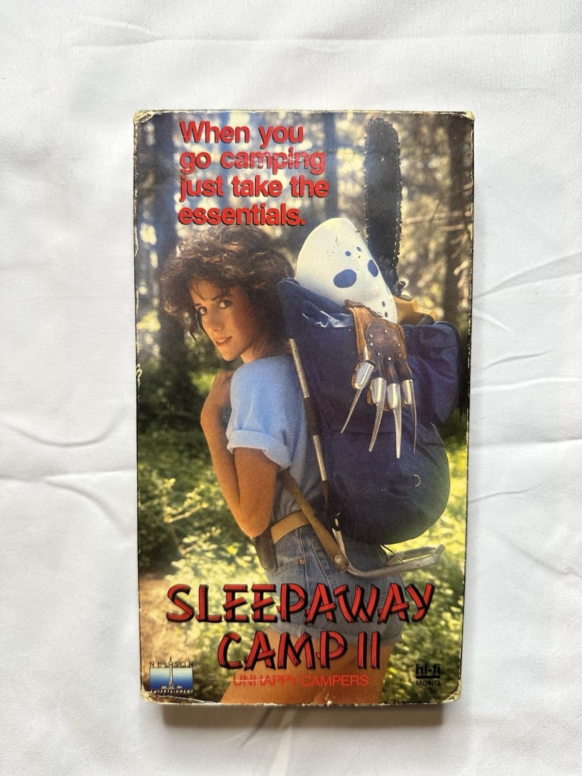 Sleepaway Camp II VHS 1988 Cult Horror/Slasher Film Nelson Video Rare Vintage