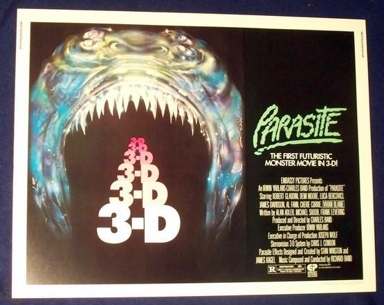 PARASITE IN 3D ORIGINAL ROLLED 22X28 MOVIE POSTER 1982 HALF SHEET DEMI MOORE
