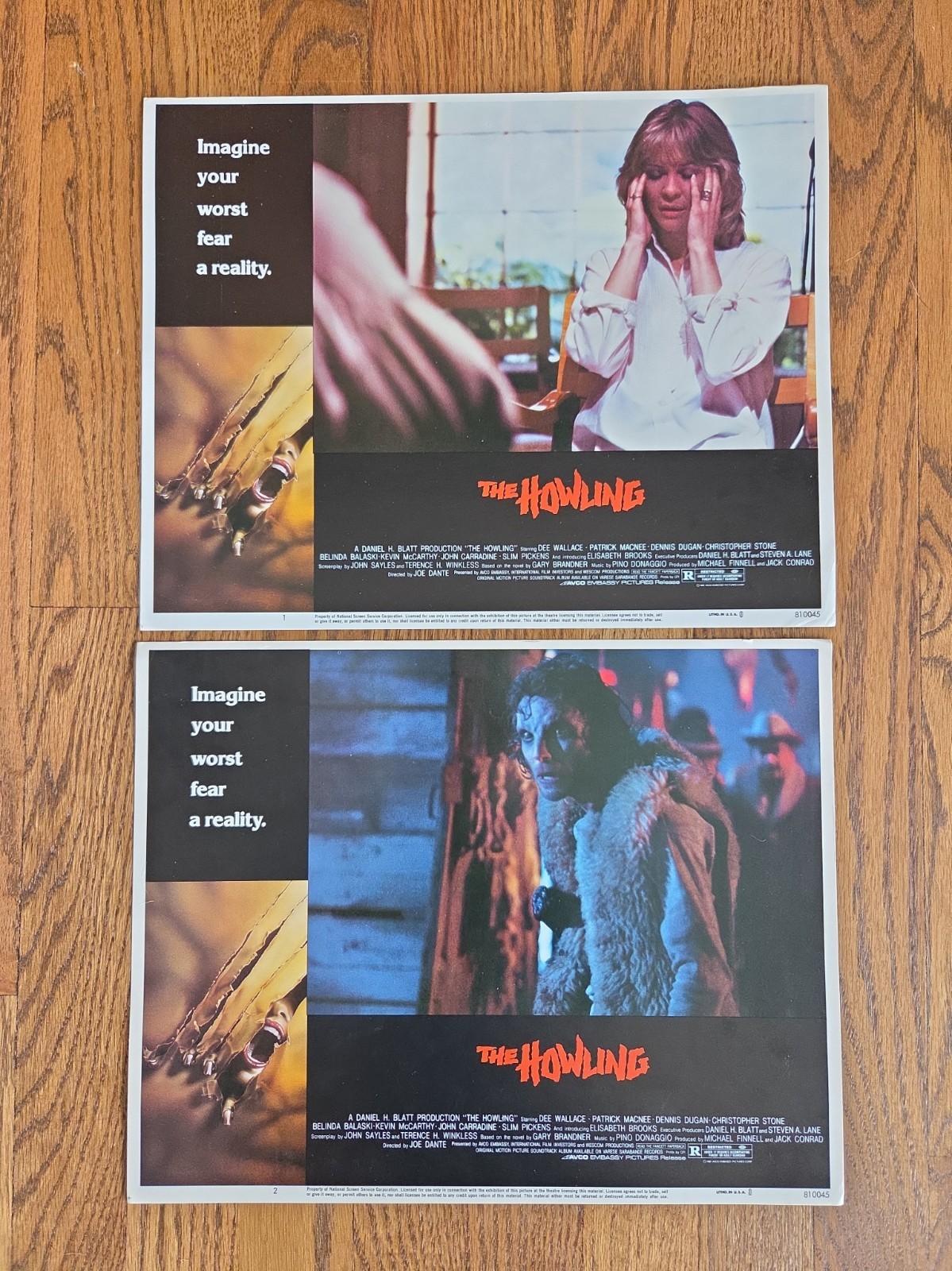 The Howling 1981 Movie Lobby Cards