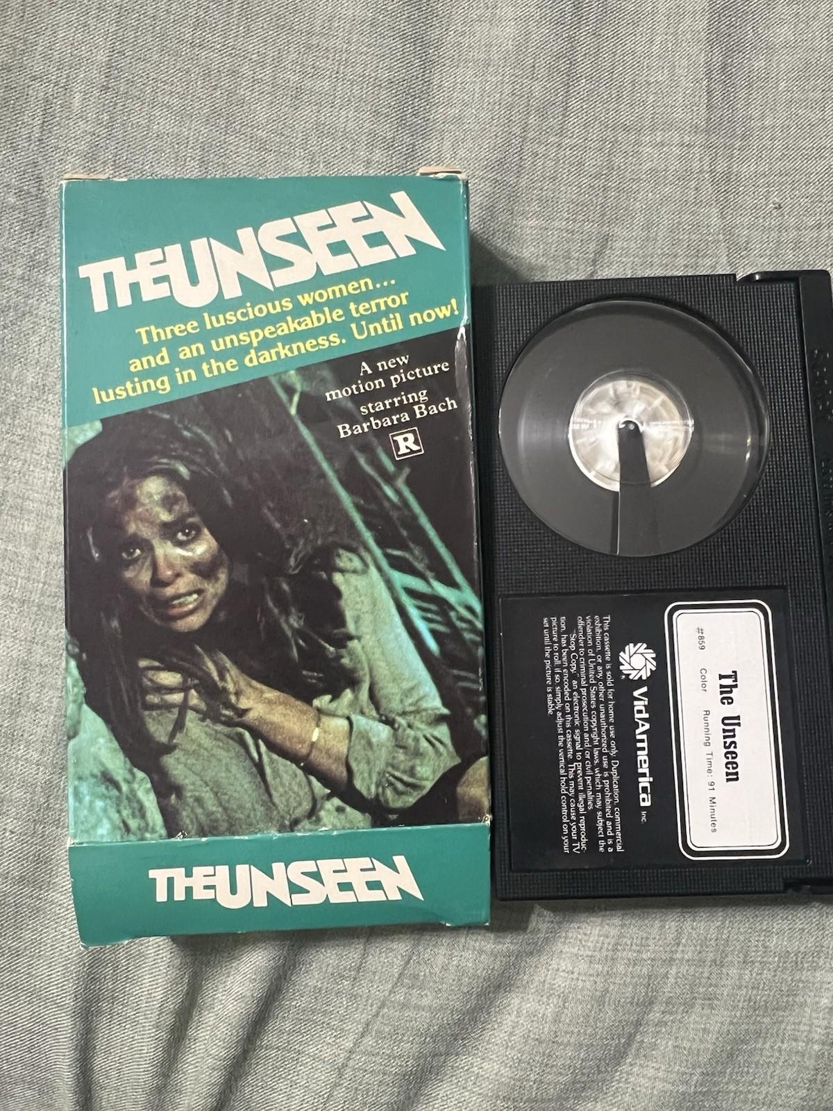 The Unseen Beta Not VHS Rare Horror VidAmerica Slasher 