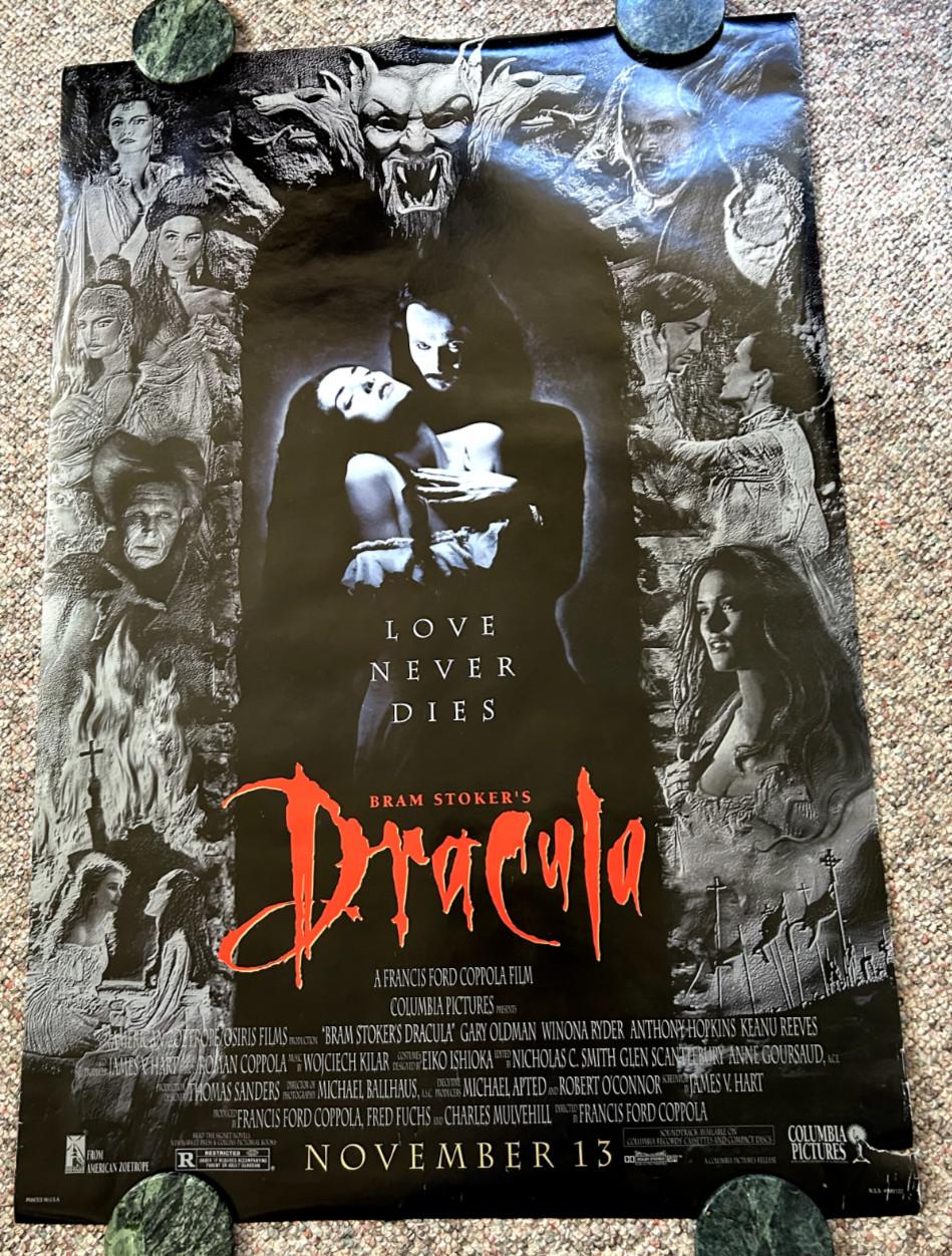 Bram Stoker's Dracula - Original D/S Movie Poster 27x40 1992 Final, SEE PHOTOS!!