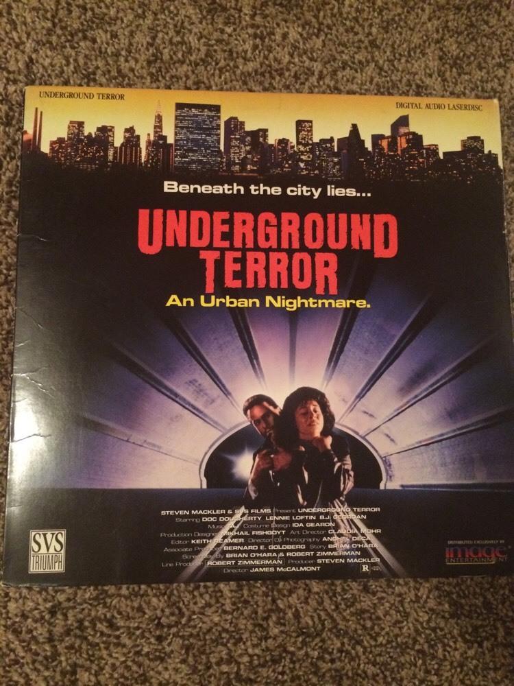 Underground Terror Extremely Rare Hard To Find Laserdisc 
