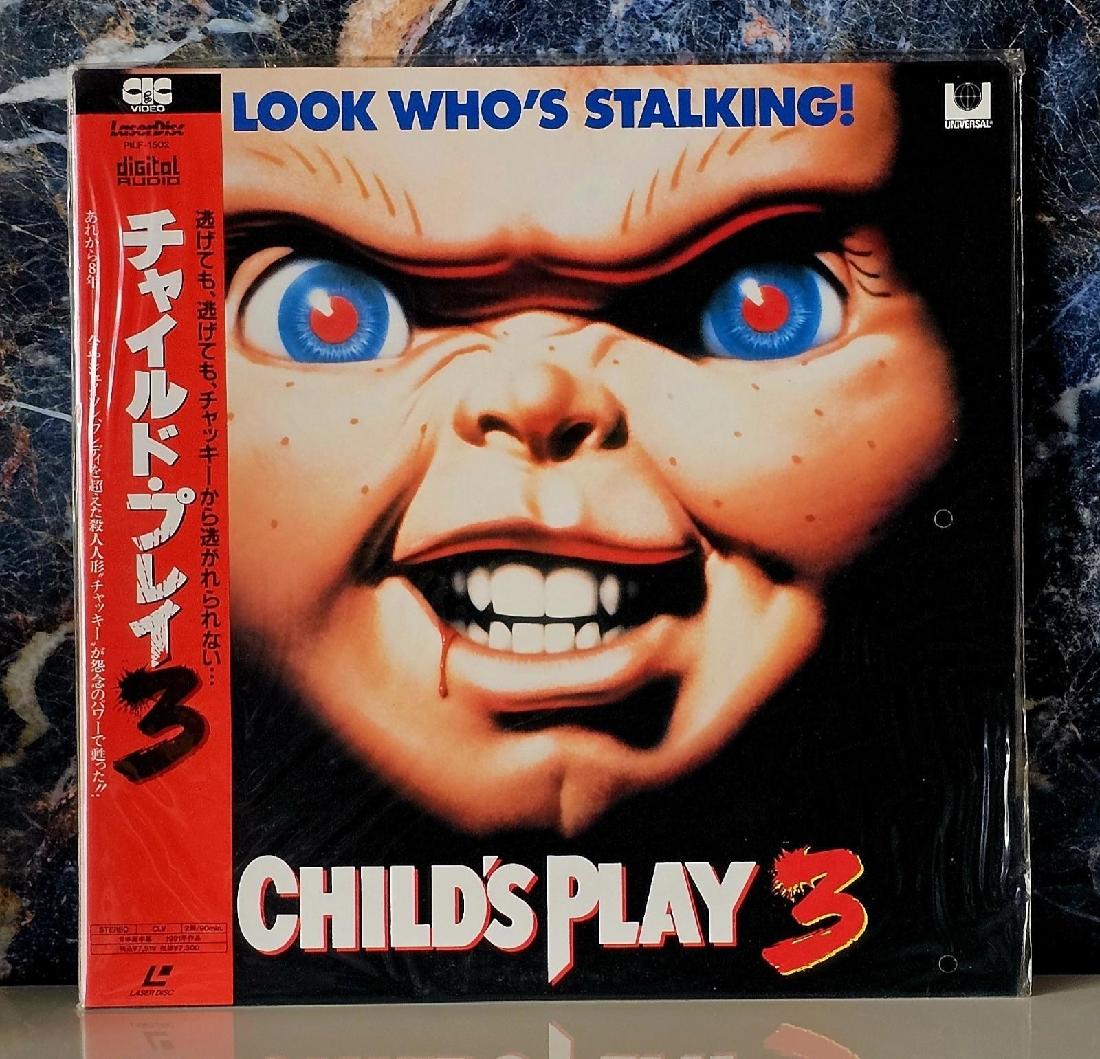 Laserdisc LD CHILDS PLAY 3.  1990 Japanese/Obi/Ntsc/Clv NEW SEALED RARE