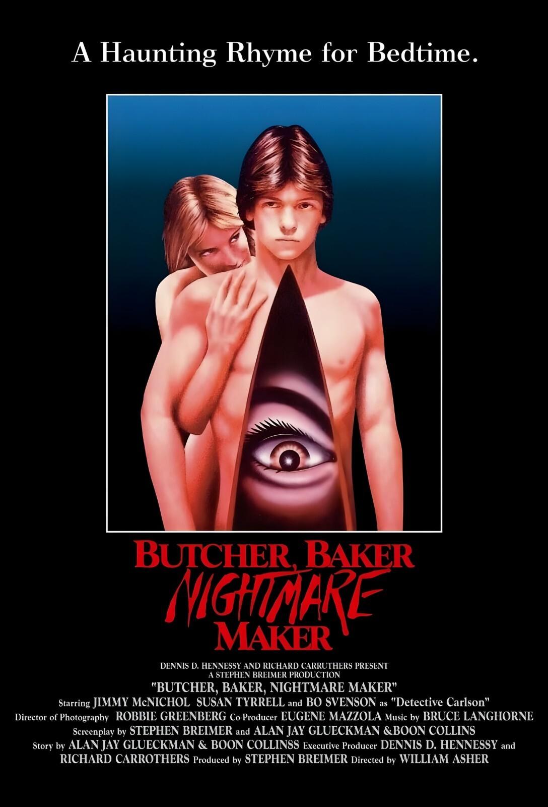 Butcher Baker Nightmare Maker 1981 80's HORROR Movie Poster Wall Art Made in USA