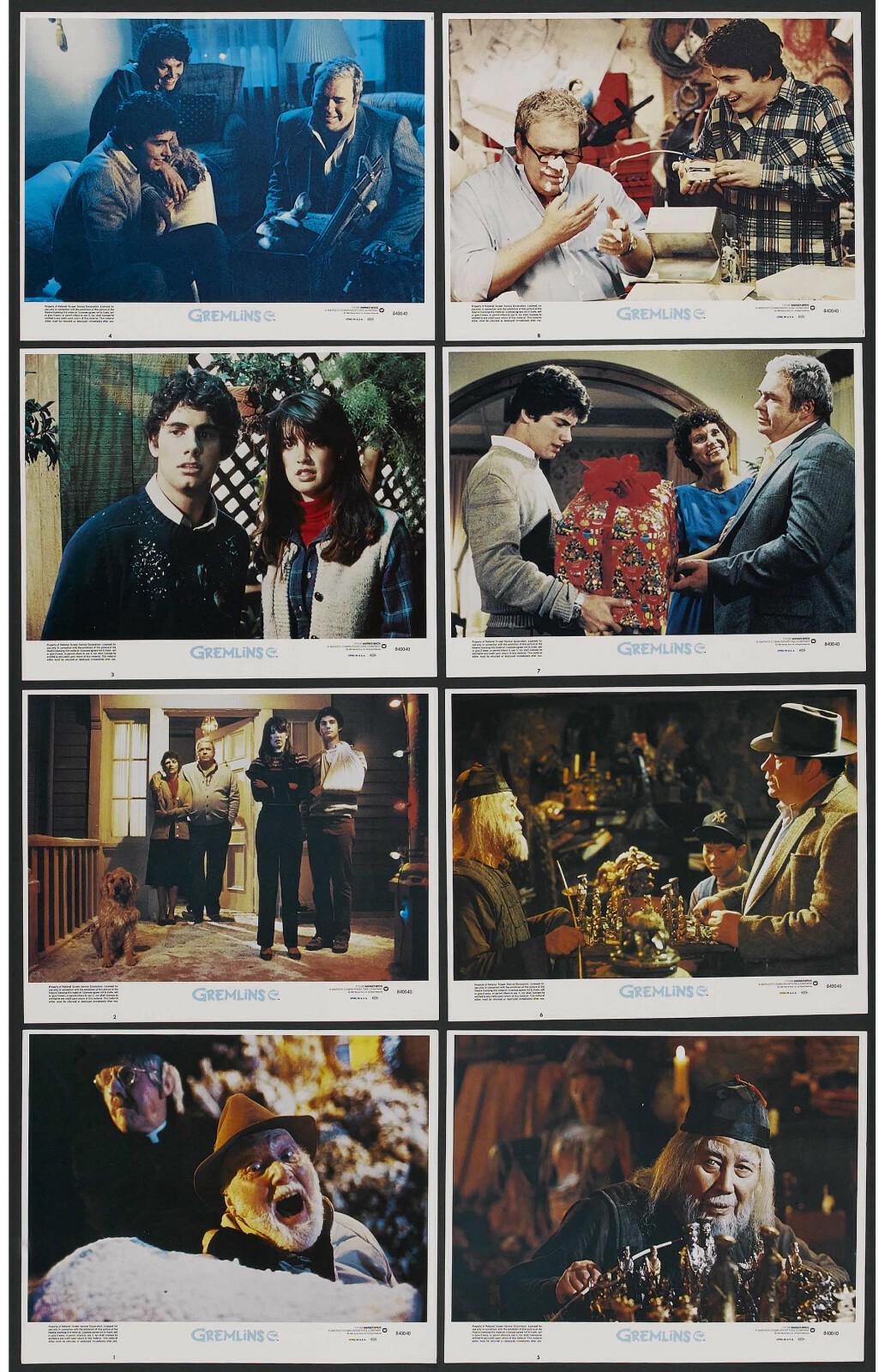 GREMLINS original 1984 lobby card set PHOEBE CATES/JOE DANTE 11x14 movie posters