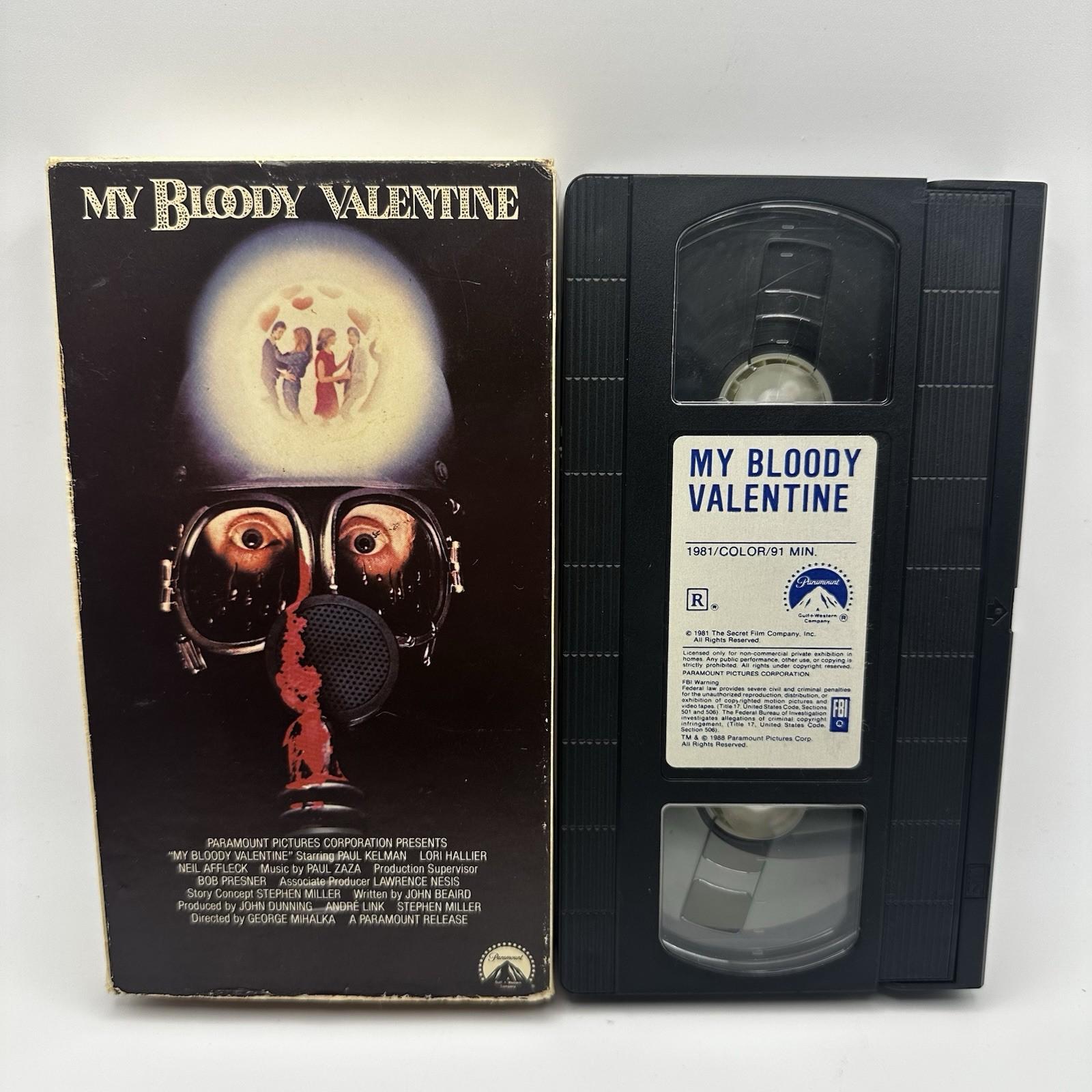 My Bloody Valentine VHS 1981 Horror Slasher R Paramount