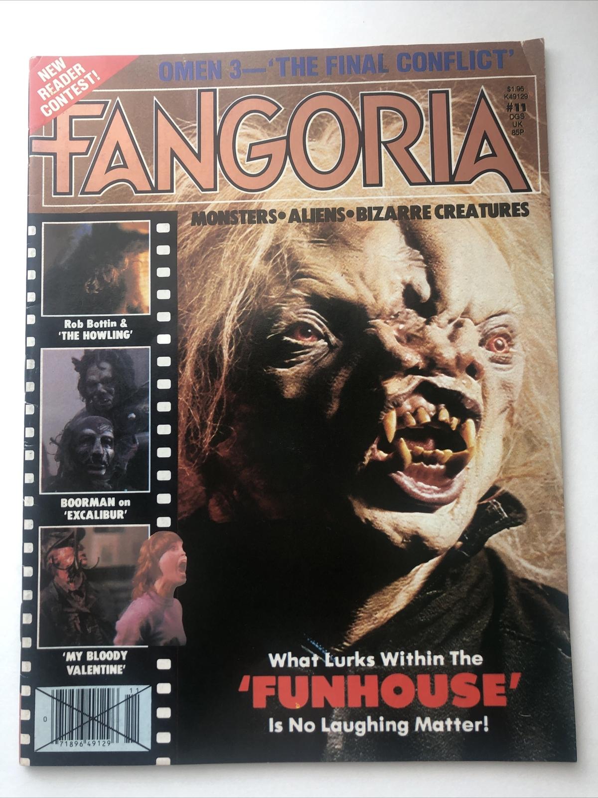 Fangoria Mag-11-1981 Fun house-The Howling-Excalibur-My Bloody Valentines-Omen 3