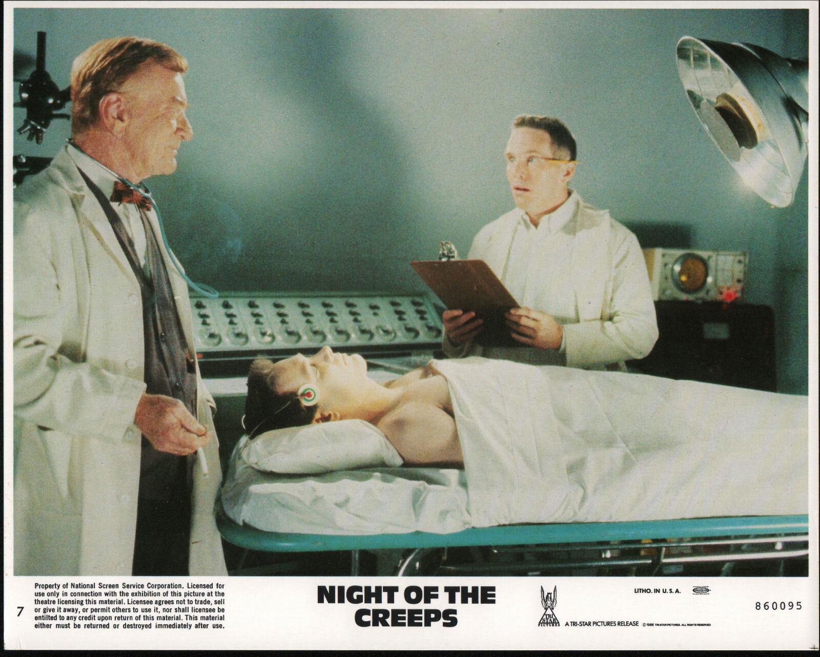 NIGHT OF THE CREEPS original 1986 lobby color photo KENNETH TOBEY