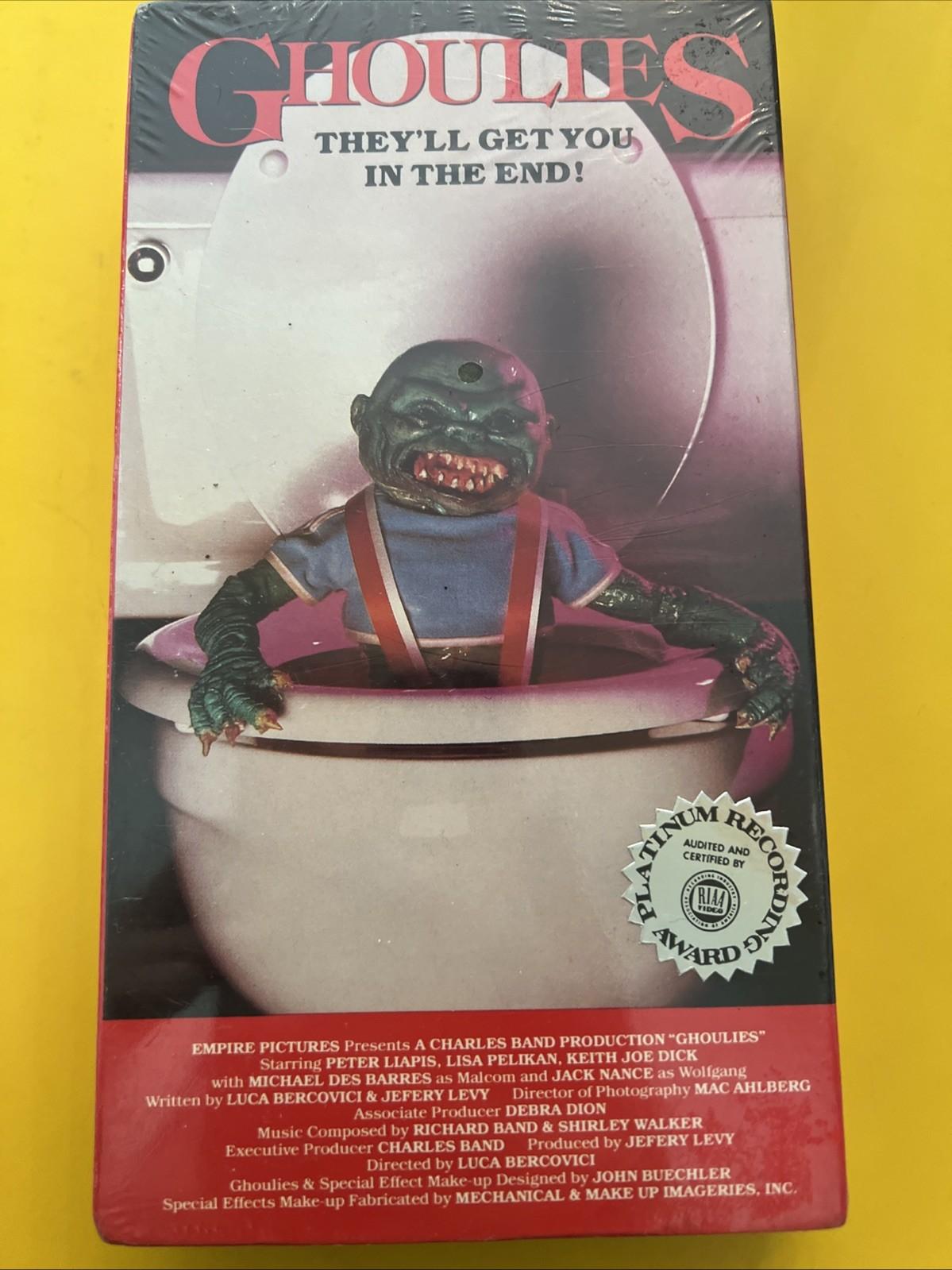 Ghoulies VHS (1985) Vestron Video 1985 Cult Horror New And Sealed Rare Tape