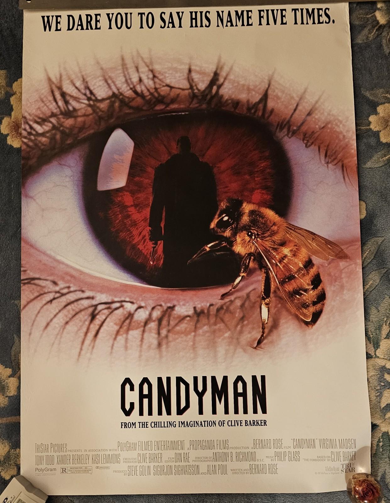 Vintage 1992 CANDYMAN Original Movie Poster / Rolled / Clive Barker Classic