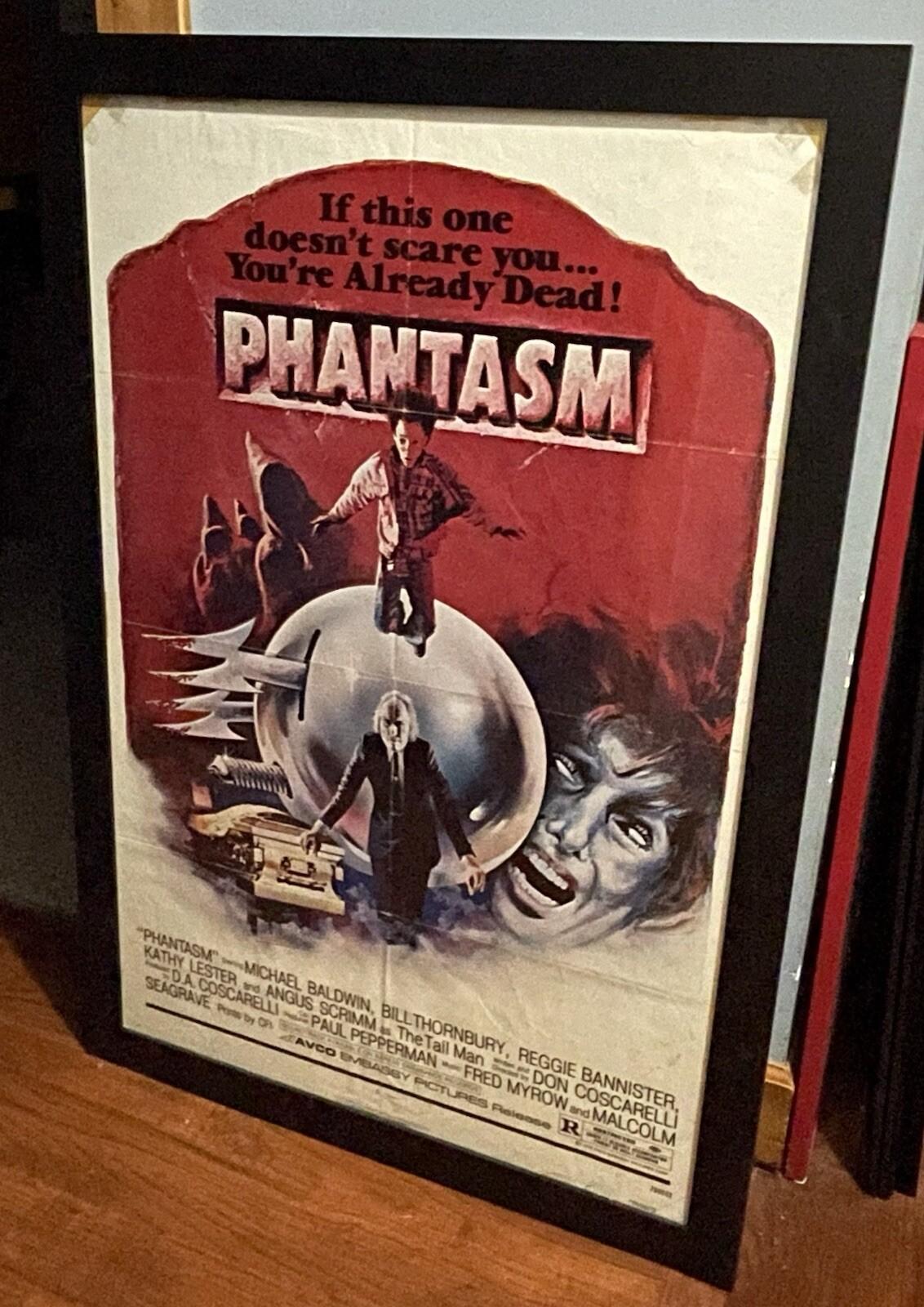 PHANTASM Avco Embassy 1979 One Sheet 27x41 Original Poster Folded Horror FRAMED