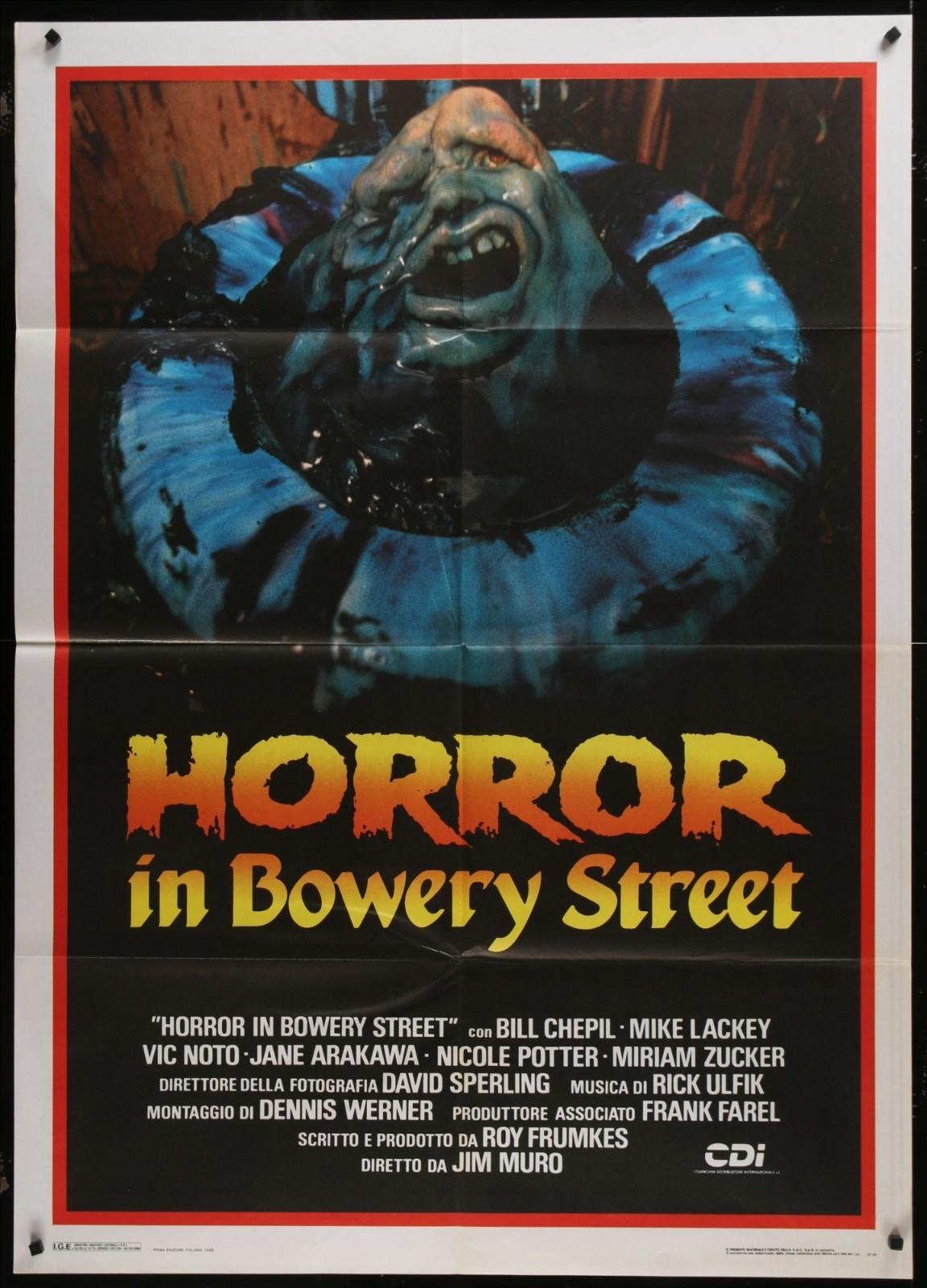 Street Trash (1987) Original Italian 1P Movie Poster Folded 35x55