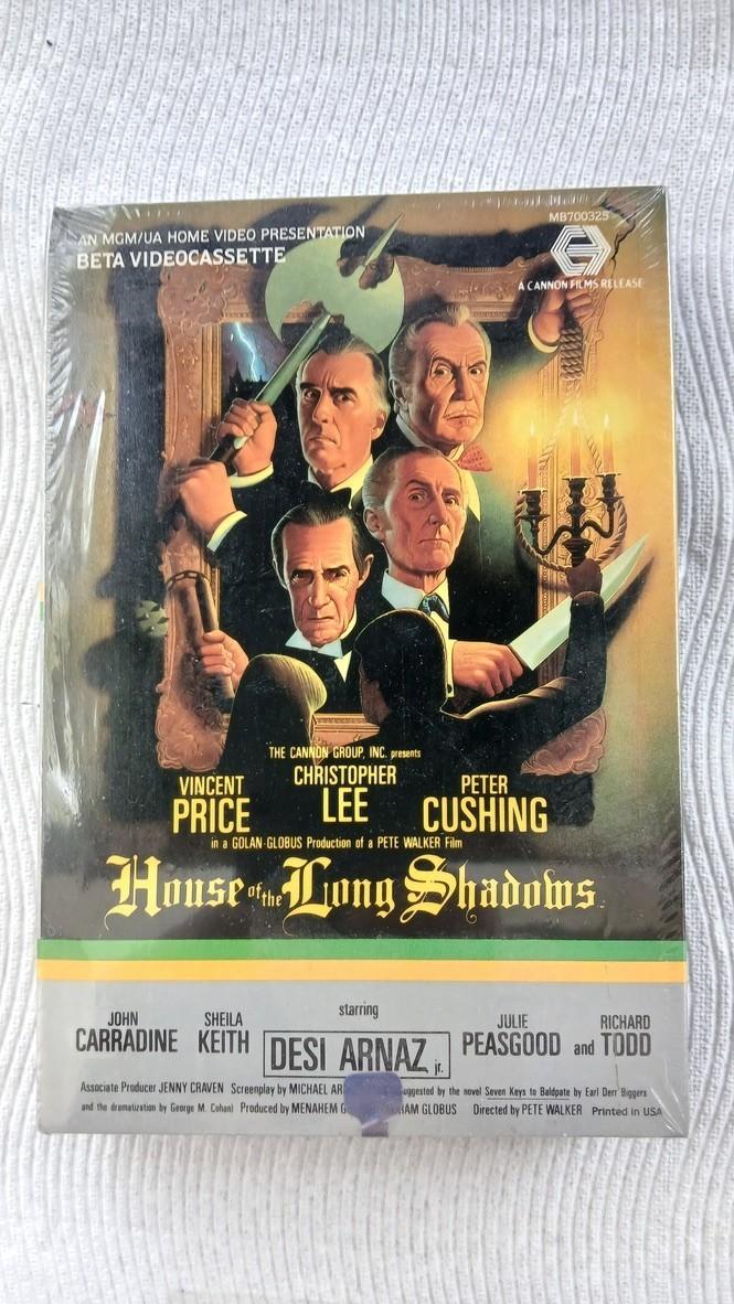 HOUSE OF THE LONG SHADOWS 1983 Factory Sealed Betamax NOS MGM Horror Dark Comedy