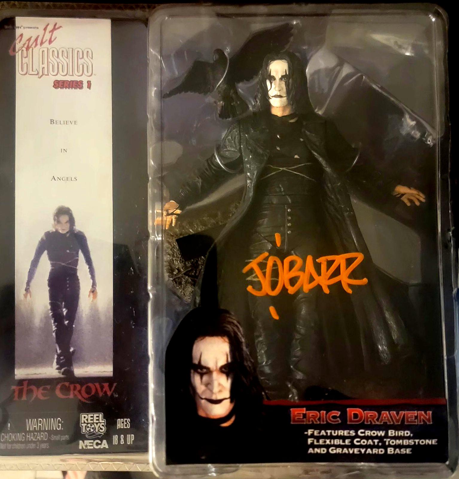 THE CROW 1994 NECA Cult Classics Series 1 Eric Draven Figure SIGNED James O'Barr