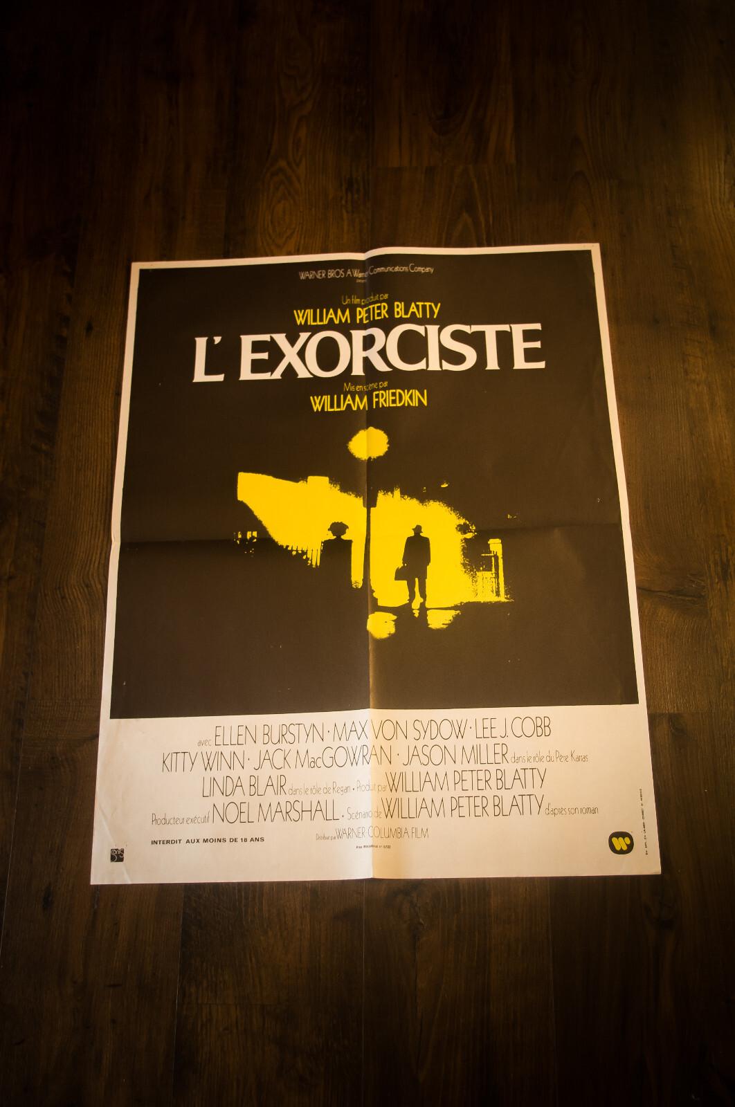 THE EXORCIST William Friedkin French Medium Vintage Movie Poster Original 1973