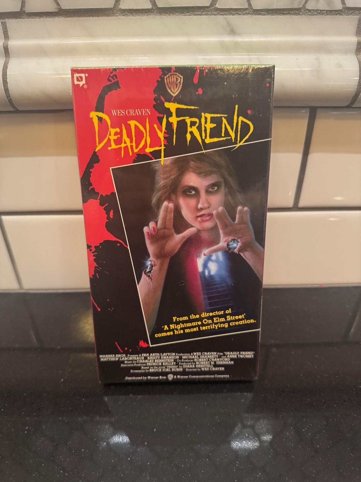 DEADLY FRIEND VHS HORROR RARE SEALED WES CRAVEN