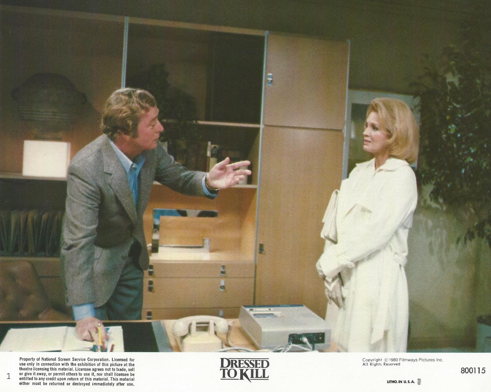 Dressed To Kill Original 8x10 Lobby Card Poster Photo 1980 #1 Caine Dickinsen 