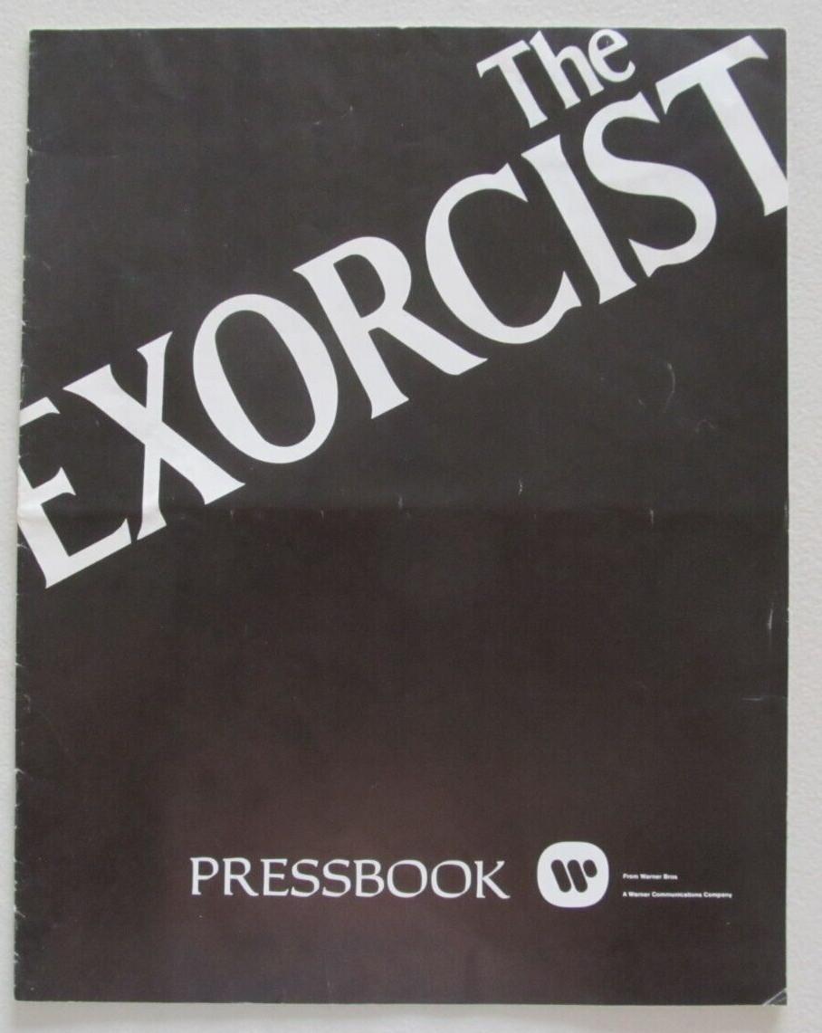 THE EXORCIST ORIGINAL 11"X14" PRESSBOOK LINDA BLAIR 1973 NO CUT OUTS HORROR
