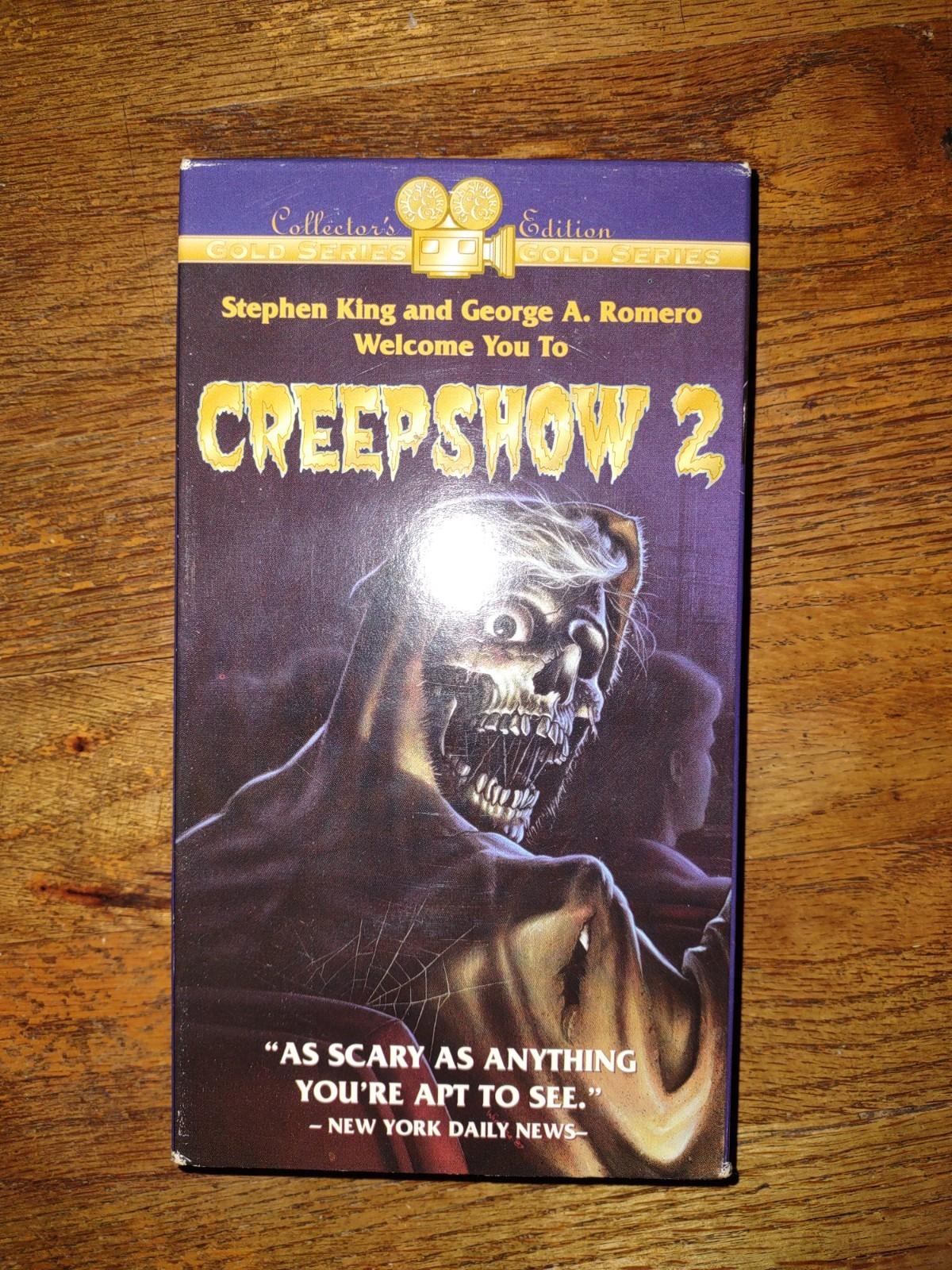CREEPSHOW 2 1987 VHS GOLD SERIES 1995 R&G Starmaker New World Horror RARE Tape