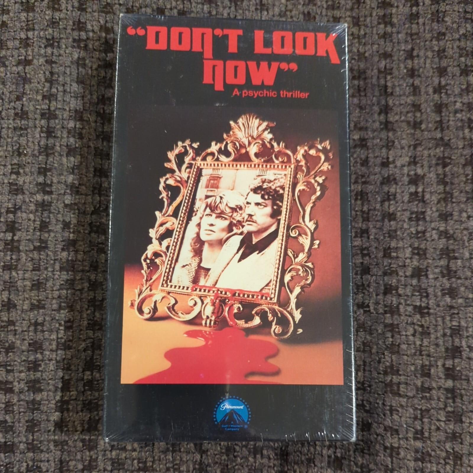 VHS - DON'T LOOK NOW 1973/1988 D.Sutherland PARAMOUNT Watermark. New. Sealed