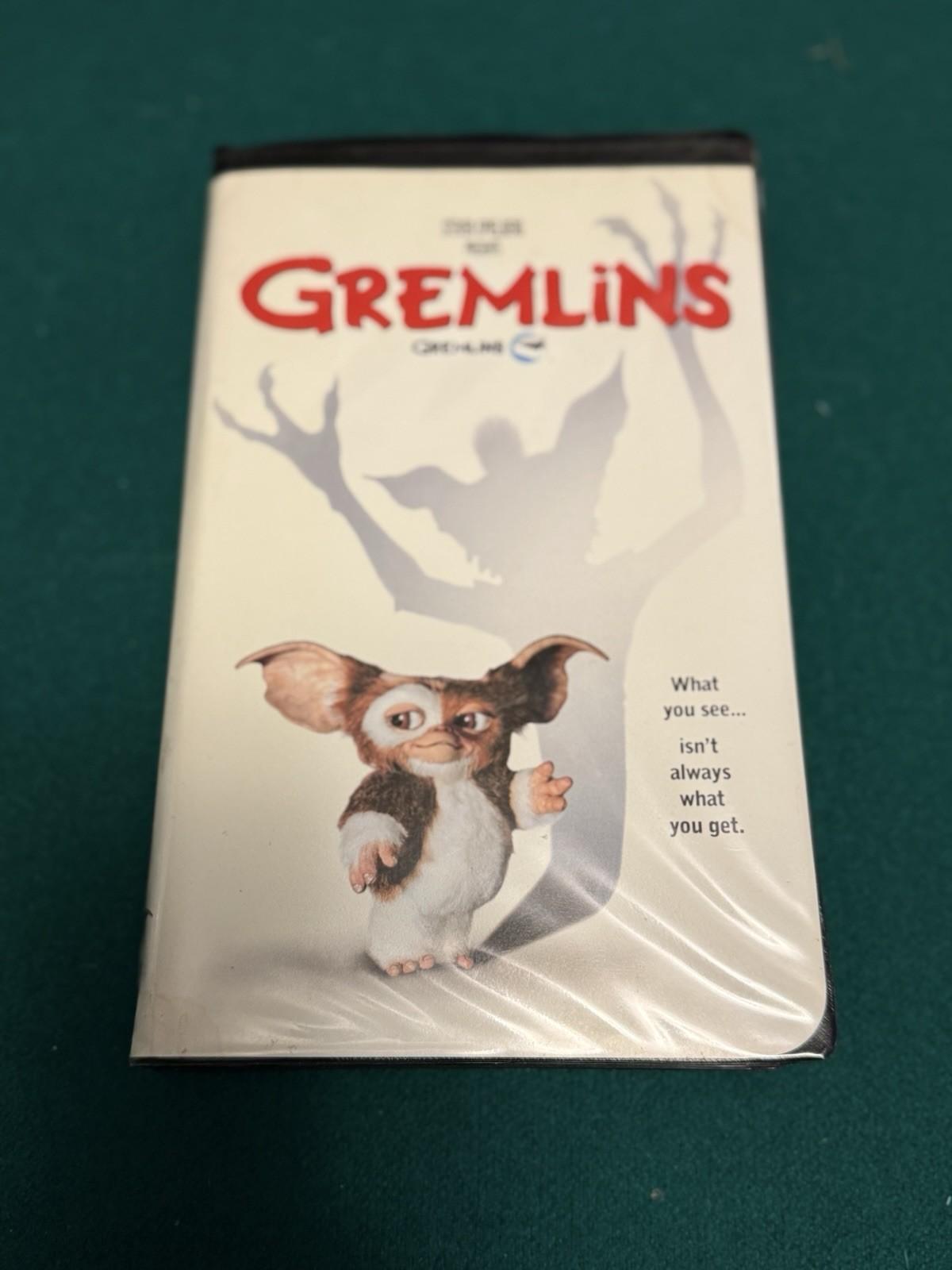 Gremlins Movie VHS 1984 Video Tape 80s Movie Black Vintage Clamshell